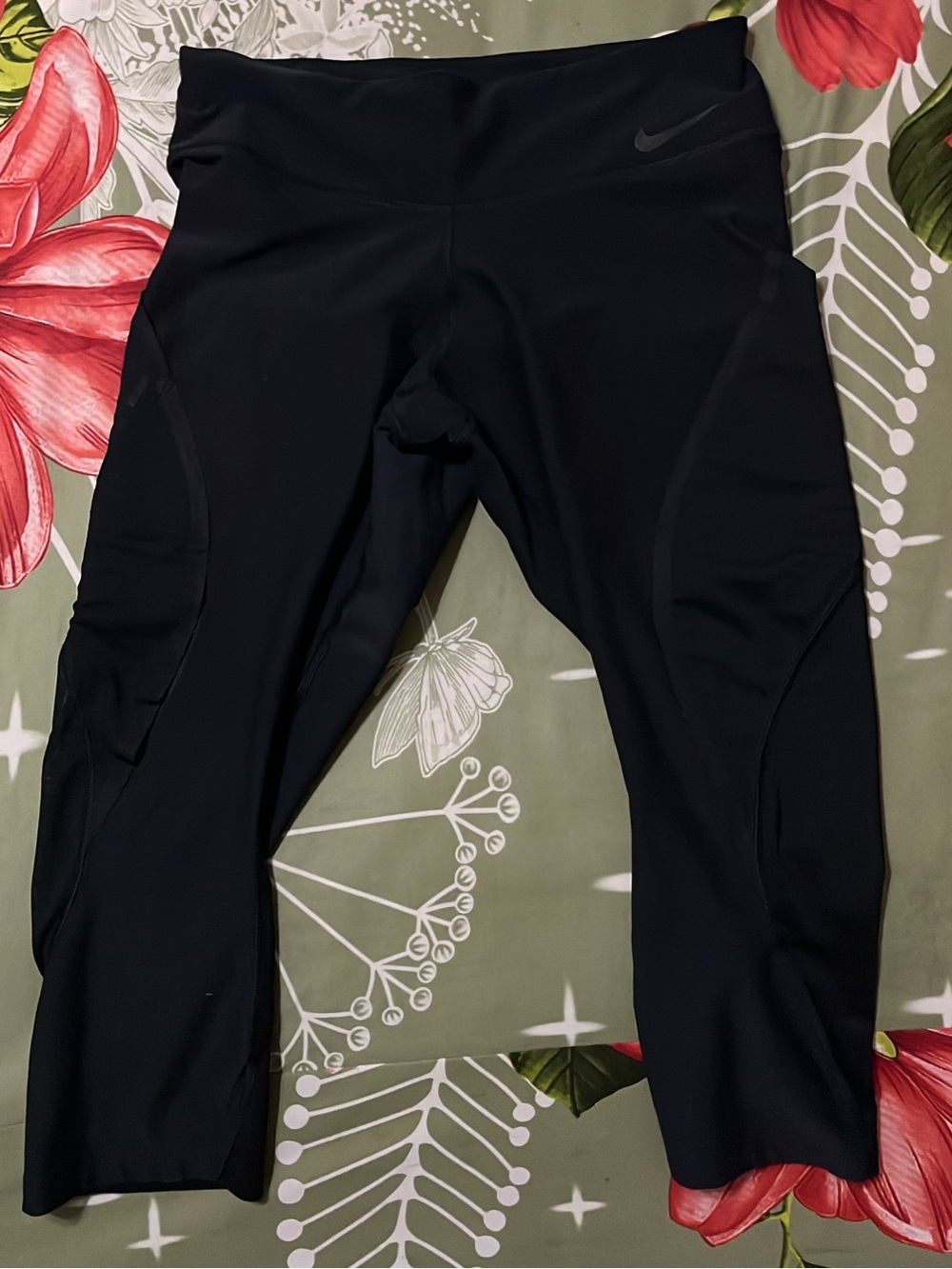 Nike Women’s Dri-FIT Power Panel Wrap Capri Leggings Tights Size Medium